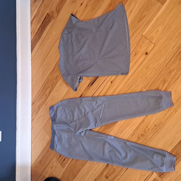 Limited Edition Heather Denim Indigo Blue Scrub Set - Picture 5 of 7